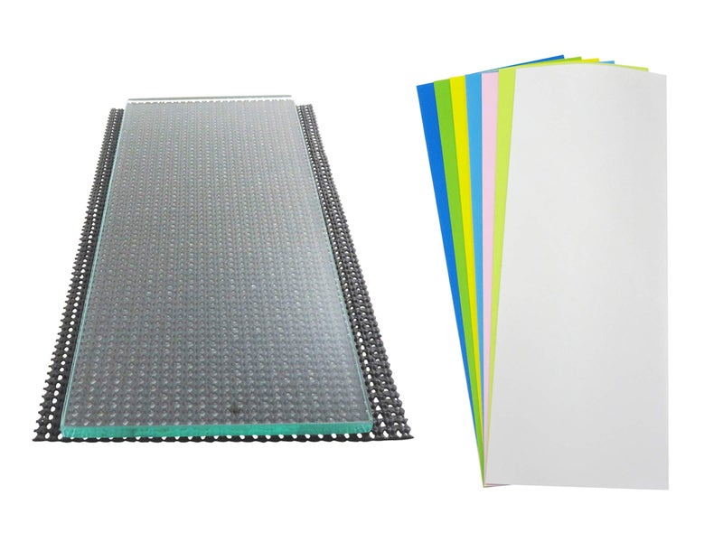 Taytools Taytool 279182 Single Sheet 5/16 x 5 x 12 Dead Flat Float Plate Glass with 7 Sheets Lapping Microfinishing Film for Scary Sharp Sharpening System - Image 2